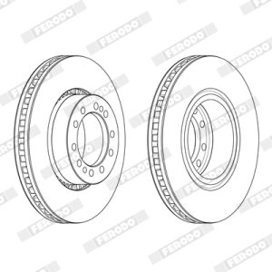 Disc frana VOLVO FL II FL 290-18 diesel 290 cai FERODO FCR374A