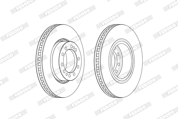 Disc frana VOLVO FL II FL 300-18 diesel 300 cai FERODO FCR374A