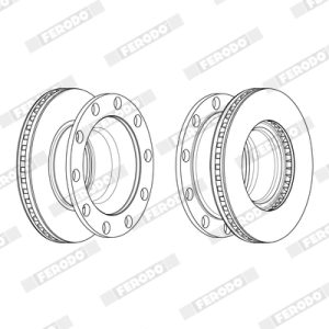 Disc frana VOLVO FL III FL 210-10 diesel 210 cai FERODO FCR375A