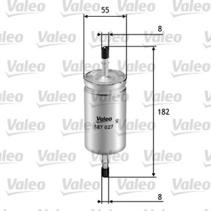 Filtru combustibil VOLVO C30 (533) 1.6 benzina 100 cai VALEO 587027
