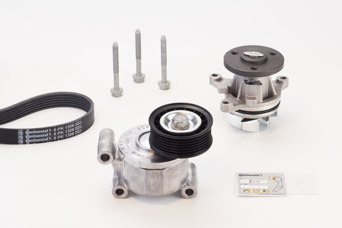 Pompa apa + Set curea transmisie cu caneluri VOLVO C30 (533) 2.0 benzina 145 cai CONTITECH 6PK1306WP1