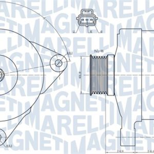 Alternator VOLVO C30 (533) 2.0 benzina 145 cai MAGNETI MARELLI 063731834010