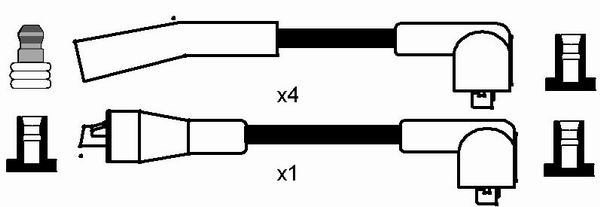 Bujie VOLVO C30 (533) T5 benzina 220 cai NGK 6481
