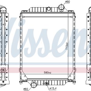 Radiator racire motor VOLVO FL FL 250-8 diesel 250 cai NISSENS 606366