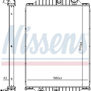 Radiator racire motor VOLVO FL FL 220-15 diesel 220 cai NISSENS 6063660