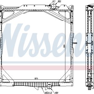 Radiator racire motor VOLVO FH 520 diesel 519 cai NISSENS 65462A