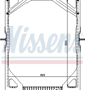 Radiator racire motor VOLVO FH12 FH 12/340 diesel 340 cai NISSENS 65463A