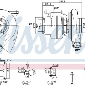 Compresor sistem de supraalimentare VOLVO FH II 400 diesel 400 cai NISSENS 93584