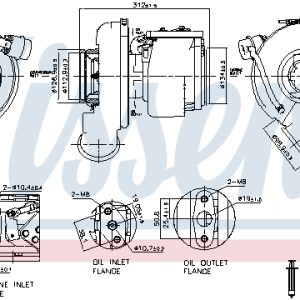 Compresor sistem de supraalimentare VOLVO FH16 FH 16/540, FH 16/550 diesel 540 cai NISSENS 93604