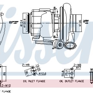 Compresor sistem de supraalimentare VOLVO FH II 460 LNG diesel 460 cai NISSENS 93717