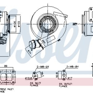 Compresor sistem de supraalimentare VOLVO FM FM 390 diesel 390 cai NISSENS 93756