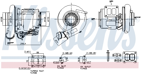 Compresor sistem de supraalimentare VOLVO FM FM 410 diesel 410 cai NISSENS 93756
