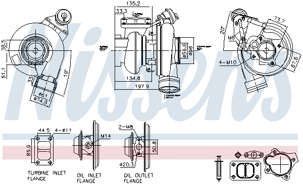 Compresor sistem de supraalimentare VOLVO FL II FL 290-18 diesel 290 cai NISSENS 93759