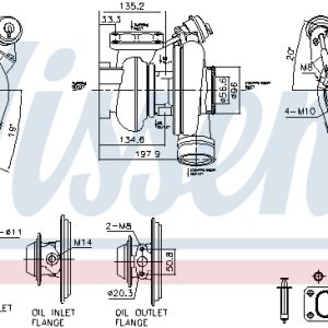 Compresor sistem de supraalimentare VOLVO FL III FL 290-18 diesel 290 cai NISSENS 93759