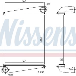 Intercooler compresor VOLVO FL FL 220-19 diesel 220 cai NISSENS 961259