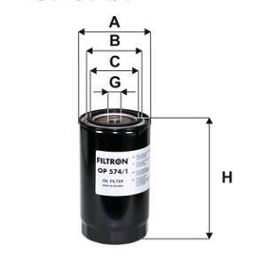 Filtru ulei VOLVO FLC FLC 140 diesel 135 cai FILTRON OP 574/1