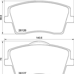 Placute frana VOLVO EX30 (416) Electric electric 272 cai BREMBO P 86 031