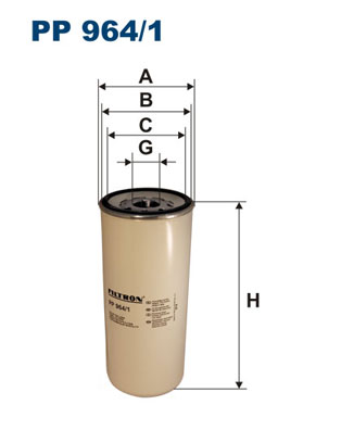 Filtru combustibil VOLVO FH 540 diesel 540 cai FILTRON PP 964/1