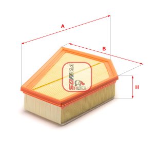 Filtru aer VOLVO C30 (533) D5 diesel 163 cai SOFIMA S 3349 A