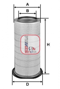 Filtru aer VOLVO FL12 FL 12/420 diesel 420 cai SOFIMA S 7277 A