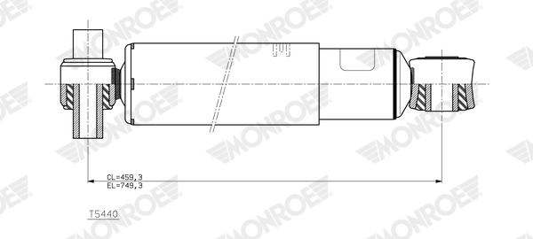 Amortizor VOLVO FM II FM 420 LNG diesel 420 cai MONROE T5440