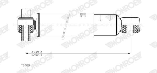 Amortizor VOLVO FH16 III 550 diesel 551 cai MONROE T5469