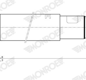 Amortizor VOLVO FH II 420 LNG diesel 420 cai MONROE T5469