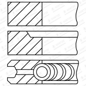 Set segmenti piston VOLVO FL10 FL 10/310 diesel 310 cai GOETZE ENGINE 08-407100-10
