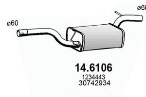 Toba esapamet intermediara VOLVO C30 (533) 2.0 D diesel 136 cai ASSO 14.6106