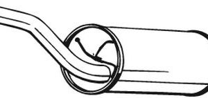 Toba esapamet intermediara VOLVO C30 (533) 2.0 D diesel 136 cai BOSAL 280-421