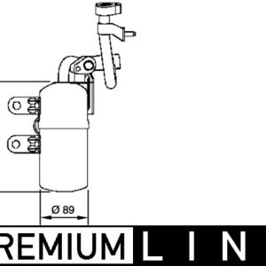 Uscator aer conditionat VOLVO C30 (533) T5 benzina 230 cai MAHLE ORIGINAL AD 280 000P