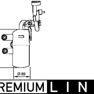 Uscator aer conditionat VOLVO C30 (533) D5 diesel 163 cai MAHLE ORIGINAL AD 281 000P