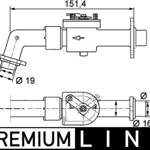 Supapa control agent frigorific VOLVO FM12 FM 12/340 diesel 340 cai MAHLE ORIGINAL CV 6 000P