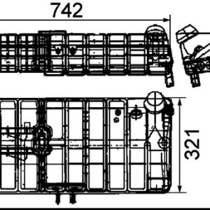 Vas de expansiune racire VOLVO FM12 FM 12H/380 diesel 379 cai MAHLE ORIGINAL CRT 48 000S