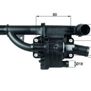 Termostat lichid racire VOLVO C30 (533) D2 diesel 115 cai MAHLE ORIGINAL TH 40 83