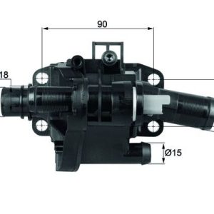 Termostat lichid racire VOLVO C30 (533) 1.6 D diesel 109 cai MAHLE ORIGINAL TH 41 83