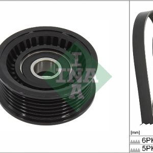 Set curea transmisie cu caneluri VOLVO C30 (533) 1.8 FlexFuel Benzina/Etanol 125 cai INA 529 0451 10
