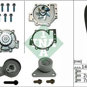 Set pompa apa + curea dintata VOLVO C30 (533) T5 benzina 220 cai INA 530 0467 30