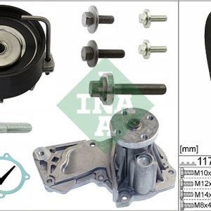 Set pompa apa + curea dintata VOLVO C30 (533) 1.6 benzina 100 cai INA 530 0495 30