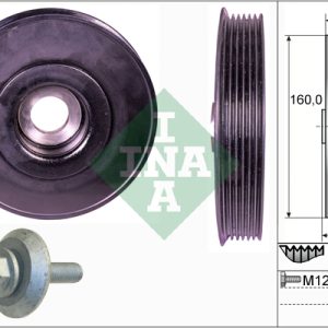 Set fulie arbore cotit VOLVO C30 (533) 1.6 D diesel 109 cai INA 544 0079 20