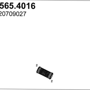 Teava flexibila esapament VOLVO FM FM 360 diesel 360 cai ASSO 565.4016