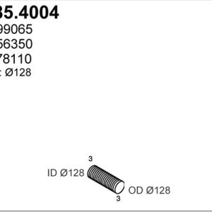 Teava flexibila esapament VOLVO FM FM 480 diesel 480 cai ASSO 585.4004