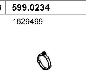 Set montare toba esapament VOLVO FH 540 diesel 540 cai ASSO 599.0234