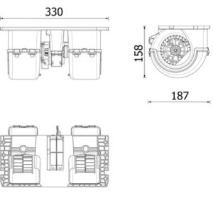 Ventilator habitaclu VOLVO FM II FM 460 LNG diesel 460 cai MAHLE ORIGINAL AB 350 000P