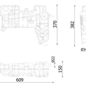 Vas de expansiune racire VOLVO FL FL 180-18 diesel 180 cai MAHLE ORIGINAL CRT 250 000S