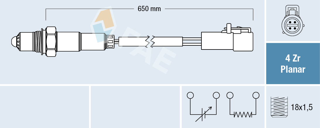Sonda Lambda VOLVO C30 (533) 2.0 FlexFuel Benzina/Etanol 146 cai FAE 77446