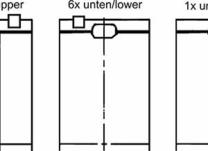 Set rulment arbore cotit VOLVO FH16 FH 16/540, FH 16/550 diesel 540 cai KOLBENSCHMIDT 77957620