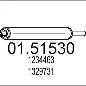 Toba esapamet intermediara VOLVO C30 (533) 1.8 benzina 125 cai MTS 01.51530