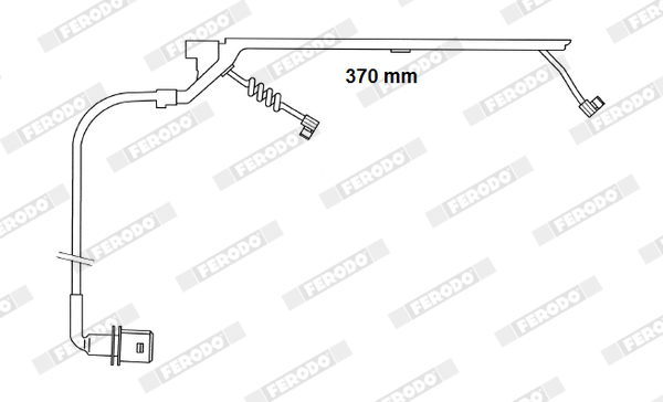 Senzor de avertizare uzura placute de frana VOLVO FL III FL 210-12 diesel 210 cai FERODO FAI169