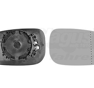 Sticla oglinda retrovizoare exterioara VOLVO C30 (533) D5 diesel 180 cai VAN WEZEL 5947838